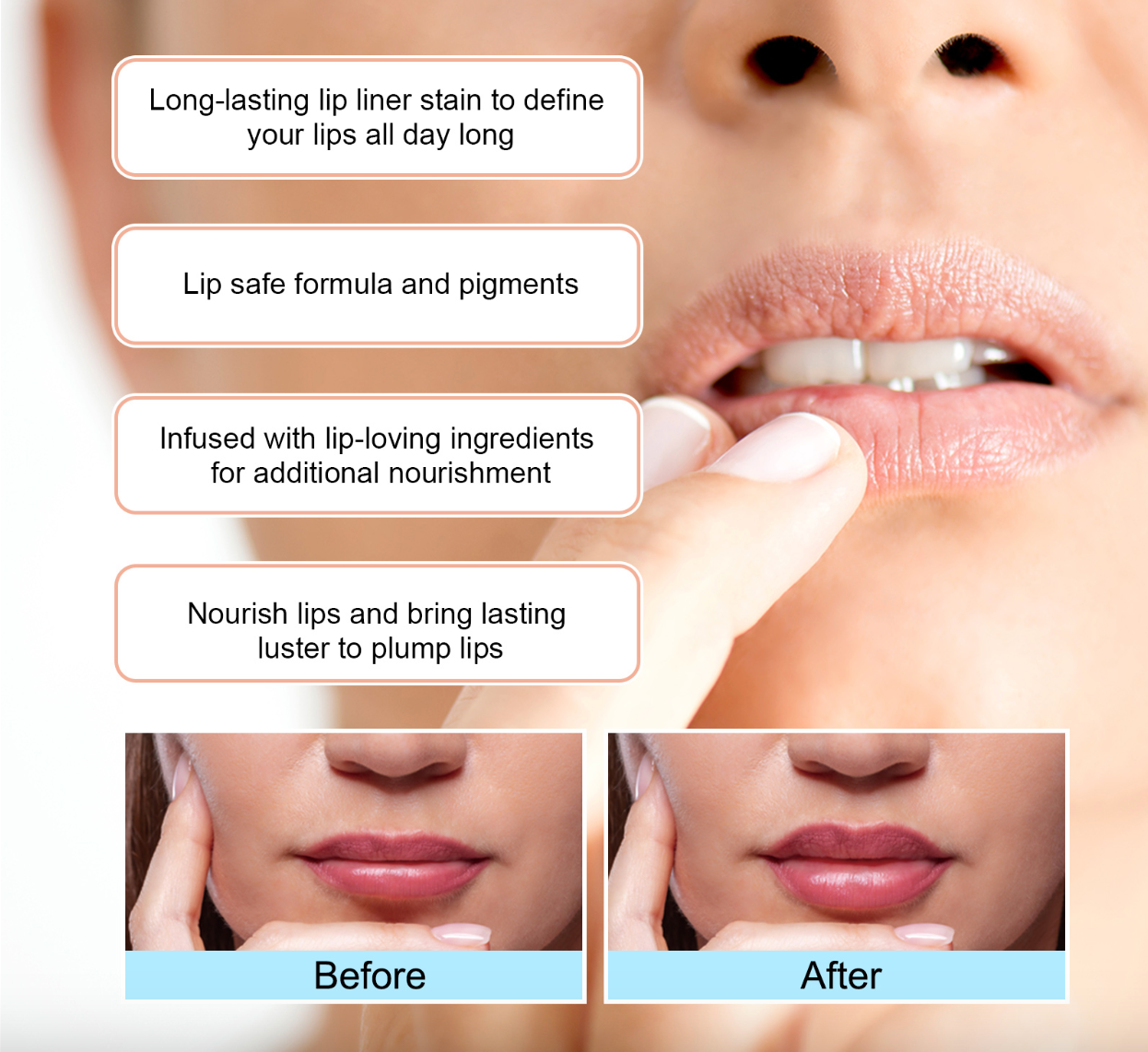 Lumiere Peel Off Lip Liner