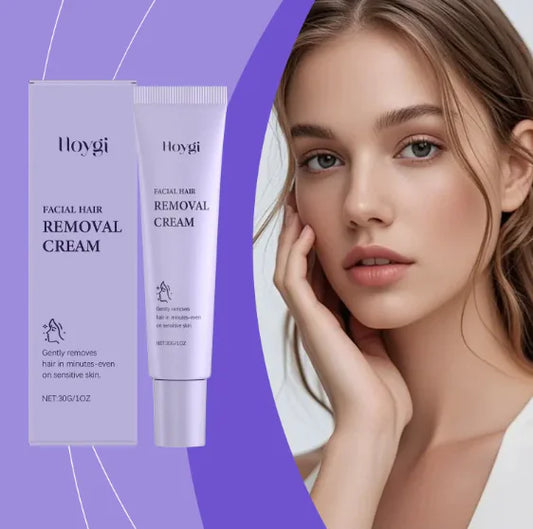 Smooth Skin Moisturizing Facial Hair Removal Cream for Women, Soft Serve Shave Oil, 30g